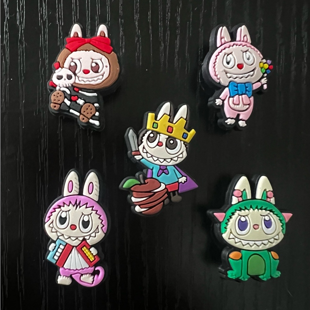 Labubu Croc Charms ~ You get all 5 of these charms. This is set # 6. 6